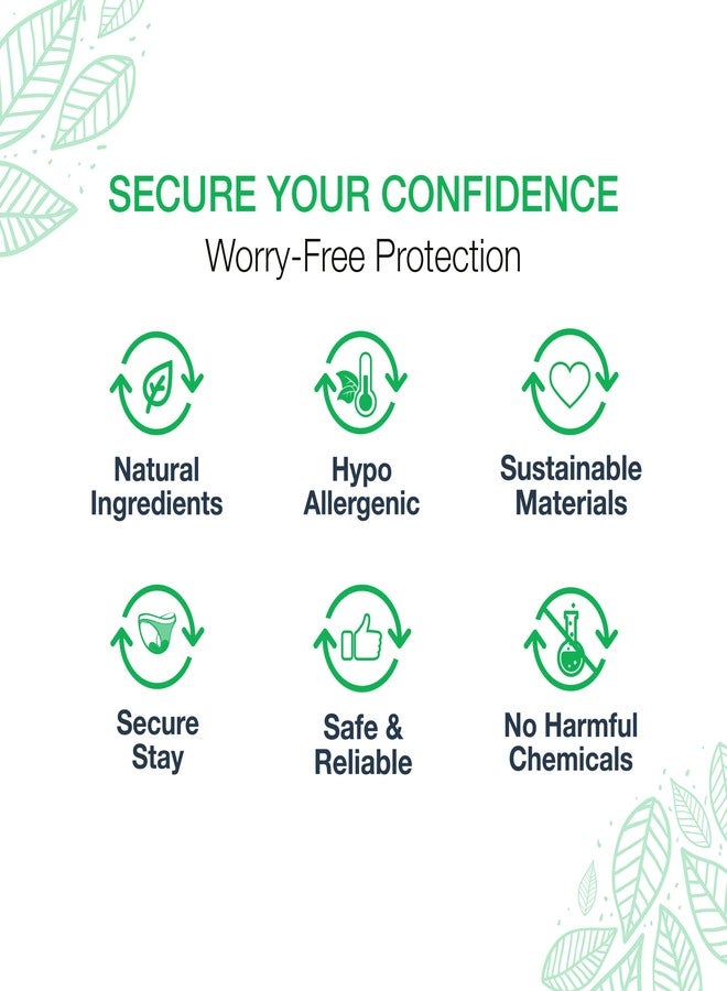 فيدا ناتشورال، ملابس داخلية للرجال البالغين للتحكم في سلس البول - ملابس داخلية للاستخدام مرة واحدة لحماية من تسرب البول - حفاضات للبالغين من الرجال ذات قدرة امتصاص قصوى - مقاس كبير - 24 قطعة - Image 2